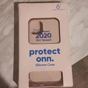Onn. Silicone Phone Case for iPhone 2020 (5.4" Screen) Pink